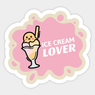 Design for ice cream lovers Sticker